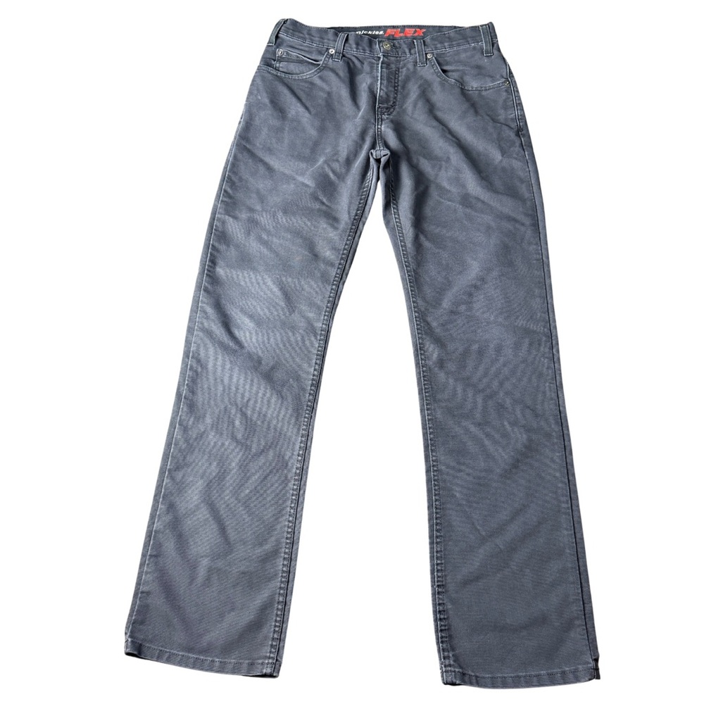 Dickies Flex Fit Carpenter Pants Work Wear Gray Size 32x34